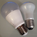 lampe LED et lampe incandescente