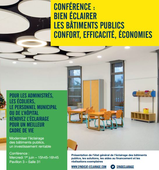 Flyer Conférence Bien éclairer les bâtiments publics - 1er juin 2016 - SMCL